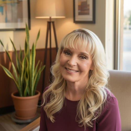 Headshot of Sherri Larson, LCPC