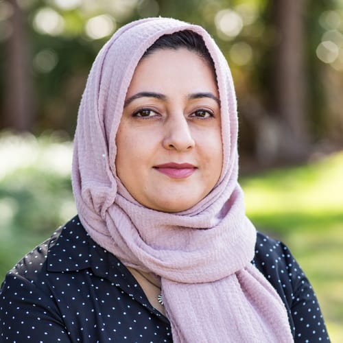 Headshot of Syma Khan (Naseeha Usa), LCSW