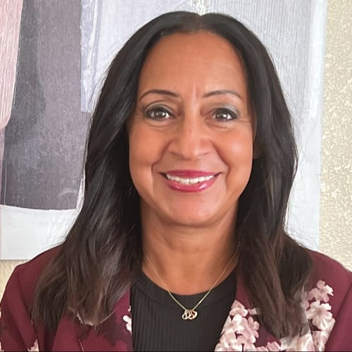 Headshot of Kym Andrews-Cardoza, LCSW