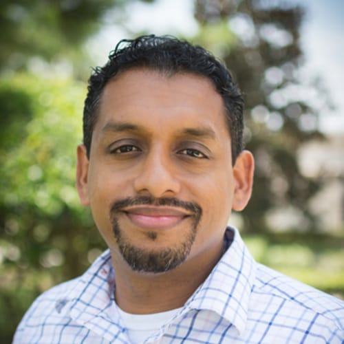 Headshot of CJ Varghese, LMFT