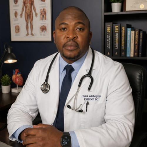 Headshot of Tobi Adeboyejo, APRN