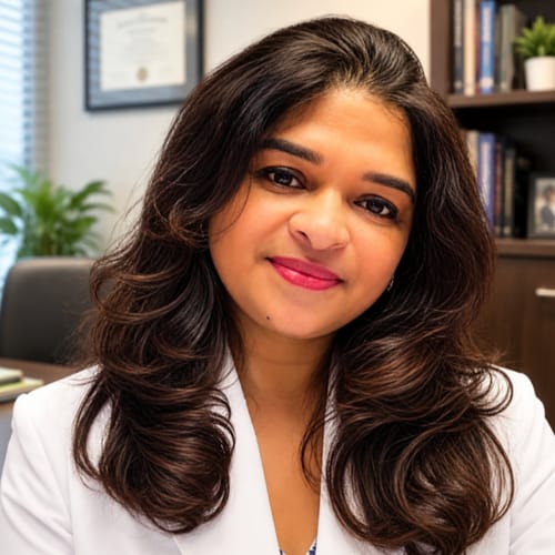 Headshot of Leena Mathew, CRNP
