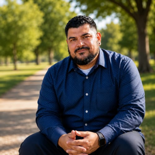 Headshot of Andres Ruiz, LMFT