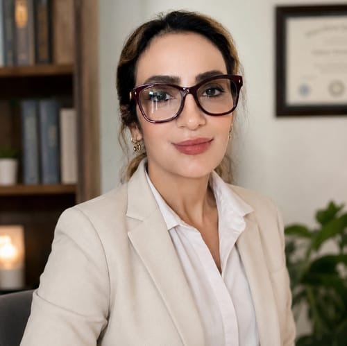 Headshot of Azadeh Shirgir, LMHC