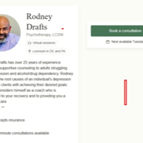 Headshot of Rodney Drafts, LCSW