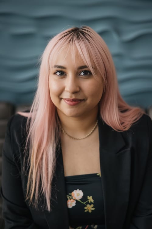Headshot of Alejandra Lazalde, LPC
