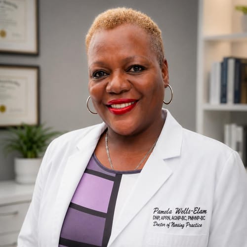 Headshot of Pamela Wells, APRN